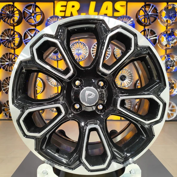 4 Adet BK-1136 7*17 4*108 ET37,5 63,4 BLACK MACHINED JANT (Takım) ürün görseli 1