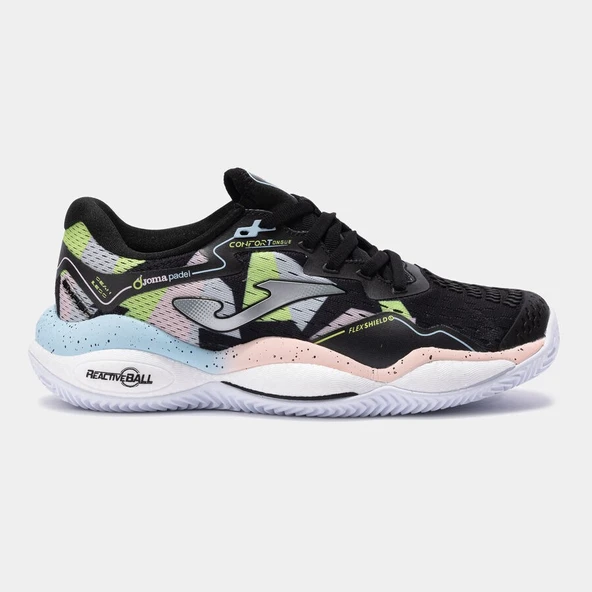 Joma Smash Kadın TSMALW2501C Toprak Kort Tenis & Padel Ayakkabısı - Siyah ürün görseli 1