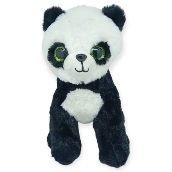 Peluş Cam Gözlü Hayvanlar 25 cm - Panda - Resim 3