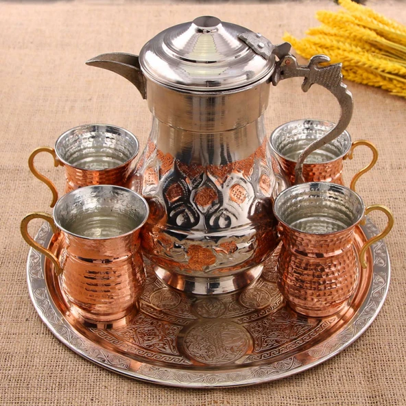 Bakır Ayran Takımı - Resim 2
