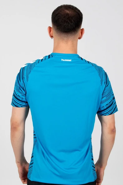 Hummel Line Kamp Tişört Turkuaz - Resim 7
