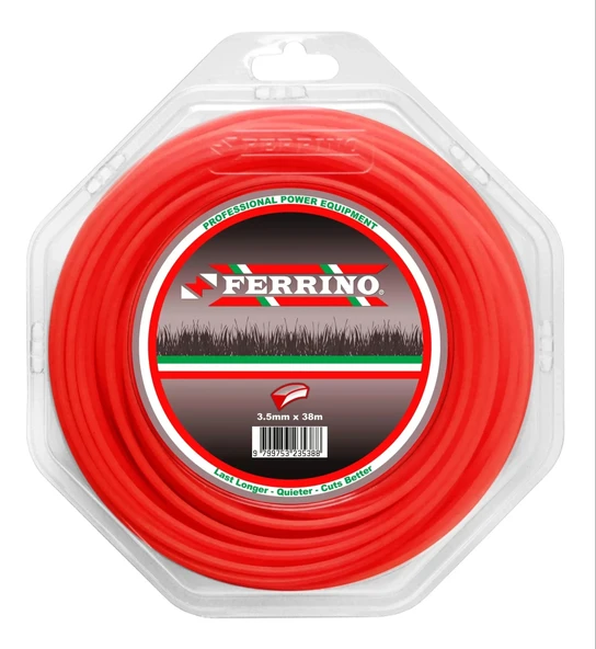 Ferrino 3 Köşe 3.50Mm Kırmızı Motorlu Tırpan Misinası 38 m ürün görseli 1