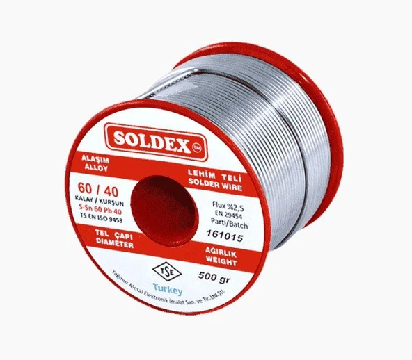 Soldex Lehim Teli 500gr 3mm 60/40 ürün görseli 1