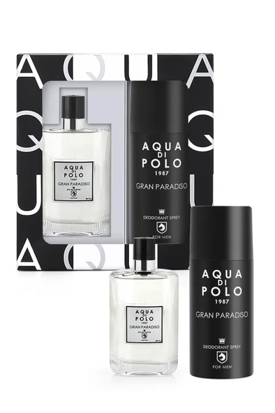 Aqua Di Polo 1987 Gran Paradiso EDP 50 ml Erkek Parfüm Seti ürün görseli 1