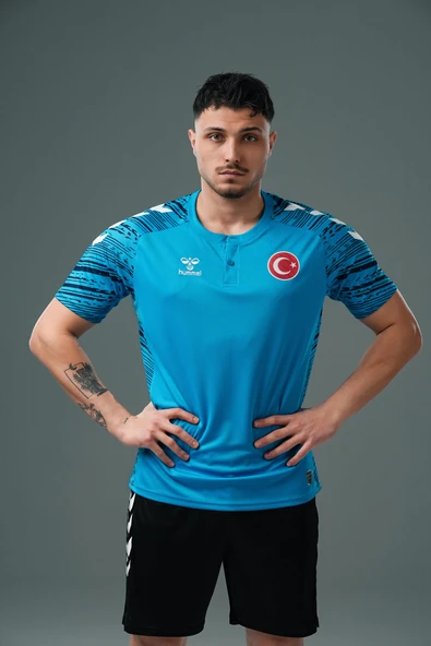 Hummel Milli Takım Line Kamp Tişört Turkuaz ürün görseli 1