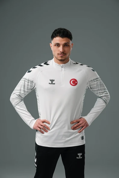 Hummel Milli Takım Line Antrenman Eşofman Üstü Beyaz ürün görseli 1