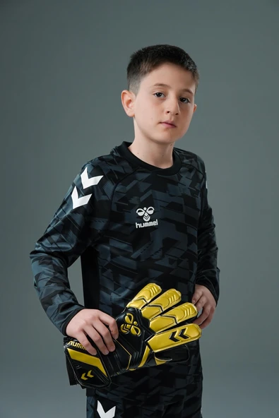 Hummel Line Kaleci Tek Üst Forma Siyah Çocuk - Resim 2