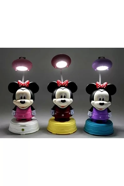 Mickey Mouse Masa Üstü Lamba Şarjlı Usb Alk2716 ürün görseli 1