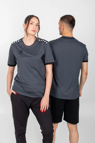 Hummel Otantik Antrenman Tişört Antrasit - Resim 3