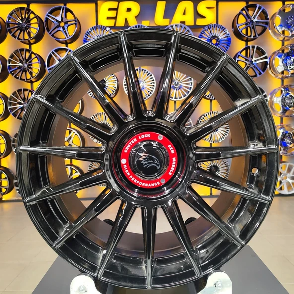 4 Adet ELT-365 8*18 4*100 ET42 67,1 BLACK OLYMPUS JANT (Takım) ürün görseli 1