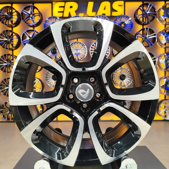 4 Adet BK-5850 7*17 5*98 ET43 58,1 BLACK MACHINED JANT (Takım) ürün görseli 1