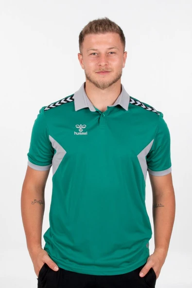 Hummel Otantik Polo Yaka Kamp Tişört Yeşil ürün görseli 1