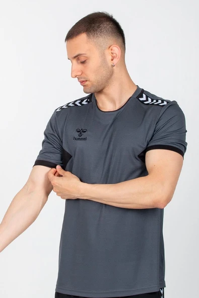 Hummel Otantik Antrenman Tişört Antrasit - Resim 5