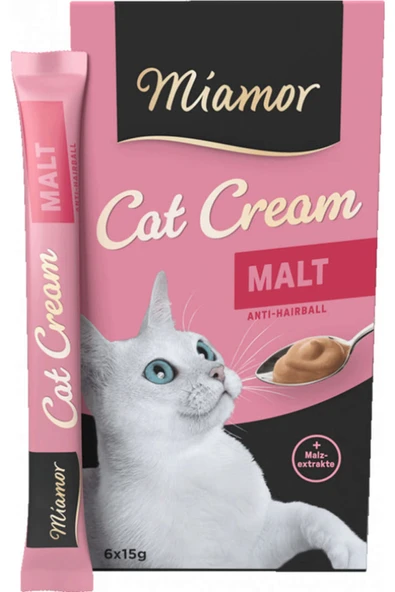 Miamor Cream Malt Anti-Hairball Kedi Ödülü 6X15 gr ürün görseli 1