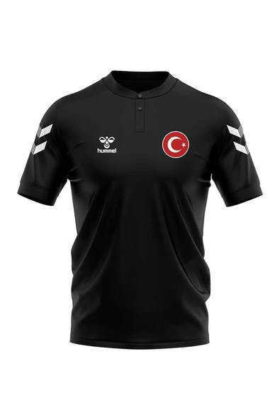 Humel Armin Milli Takım Bebe Yaka Tişört Siyah ürün görseli 1