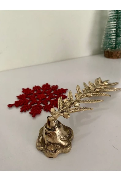 Pirinç Döküm Çiçekli Mum Söndürücü Dekoratif Dekor ürün görseli 1