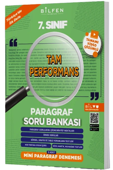 7.SINIF TAM PERFORMANS PARAGRAF SORU BANKASI ürün görseli 1
