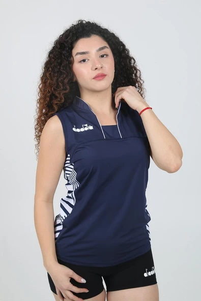 Diadora Medea Kadın Voleybol Tişört Lacivert ürün görseli 1