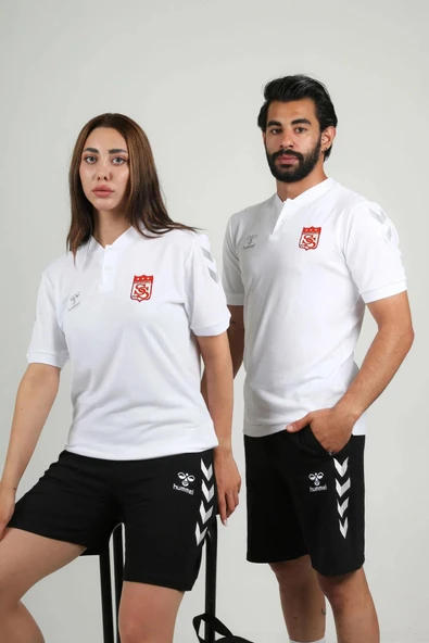 Hummel Armin Pamuklu Bebe Yaka Tişört Beyaz Sivasspor ürün görseli 1