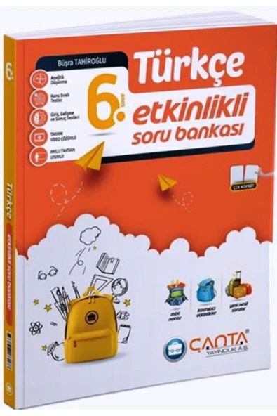 ÇANTA YAYINCILIK 6.SINIF TÜRKÇE ETKİNLİKLİ SORU BANKASI (YENİ) ürün görseli 1