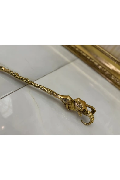 Esterhomedecor Koç Başı Model Pirinç Kerata - Resim 3