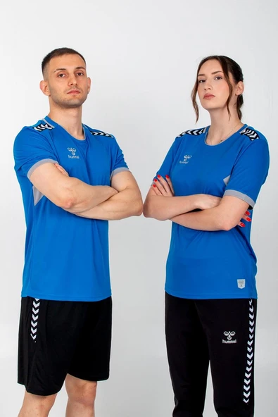Hummel Otantik Antrenman Tişört Mavi - Resim 3