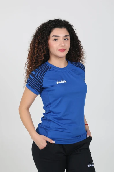 Diadora Bahia Kadın Tişört Saks Lacivert ürün görseli 1