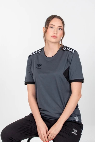 Hummel Otantik Antrenman Tişört Antrasit - Resim 2