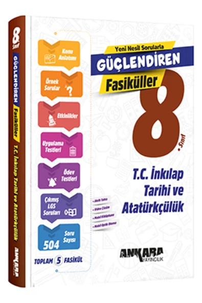 8. Sınıf T.C. İnkılap Tarihi ve Atatürkçülük Güçlendiren Fasikül ürün görseli 1