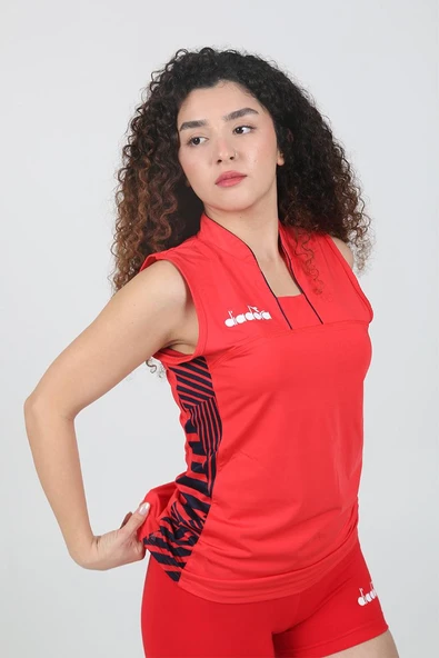 Diadora Medea Kadın Voleybol Tişört Kırmızı ürün görseli 1