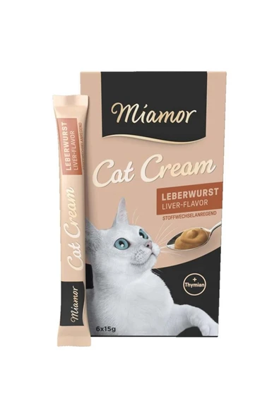Miamor Cream Ciğerli Kedi Ödülü 6X15 G ürün görseli 1