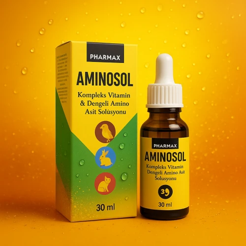 Pharmax Aminosol 30 ml - Kedi ve Köpekler İçin Amino Asit ve Vitamin Desteği ürün görseli 1