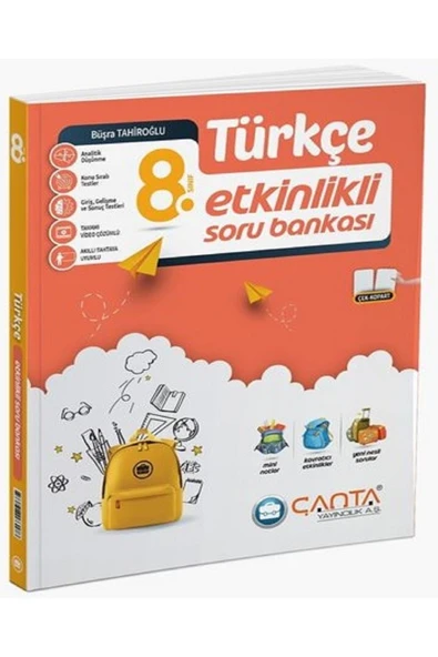 Çanta 2025 8. Sınıf Lgs Türkçe Etkinlikli Kazanım Soru Bankası ürün görseli 1