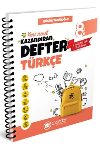 8. Sınıf Türkçe Yeni Nesil Kazandıran Defter ürün görseli 1