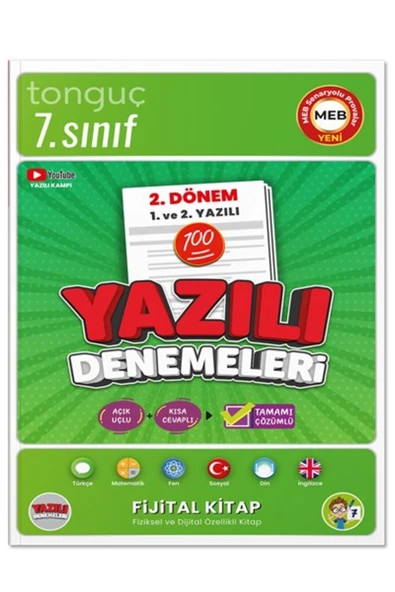 Tonguç 7. Sınıf Yazılı Denemeleri 2. Dönem 1 ve 2. Yazılı ürün görseli 1