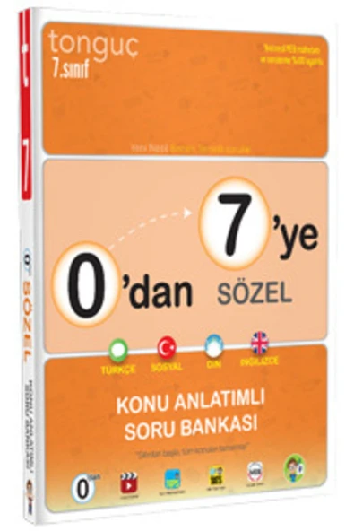 0'dan 7'ye Sözel Konu Anlatımlı Soru Bankası ürün görseli 1