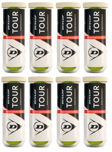 Dunlop Tour Performance 3'lü 8 Kutu Tenis Topu ürün görseli 1