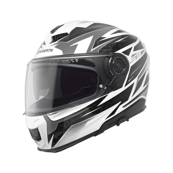 S3 Kapalı Motosiklet Kaskı Thunder White - Resim 2