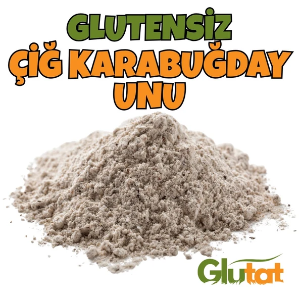 Glutat Glutensiz Çiğ Karabuğday Unu Ekmeklik Un 350 Gr ürün görseli 1