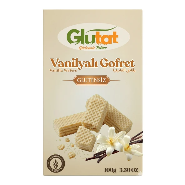Glutensiz Gofret Vanilyalı 100 Gr - Glutat ürün görseli 1