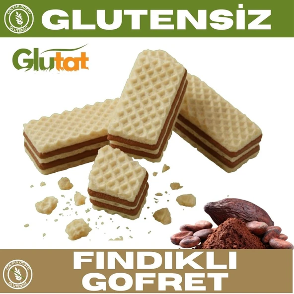 Glutensiz Gofret Fındıklı 100 Gr - Glutat ürün görseli 1