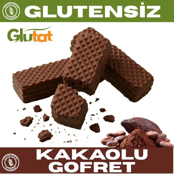 Glutensiz Gofret Kakaolu 100 Gr - Glutat ürün görseli 1