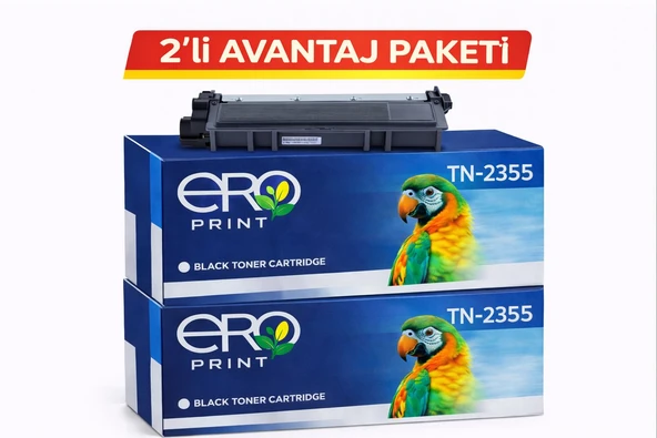 Brother HL-L2340DW Muadil Toner - 2600 Sayfalık - 2'li Avantaj Paket ürün görseli 1