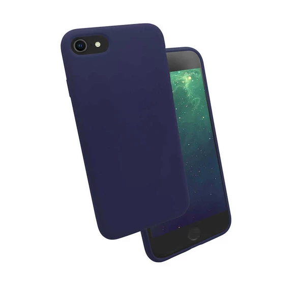 Apple iPhone 7 Kılıf Zore Silk Kadife İç Yüzey Silikon Kılıf ürün görseli 1