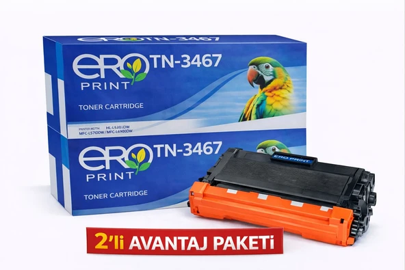 Brother HL-L5200DW Muadil Toner - 12000 Sayfalık - 2'li Avantaj Paket ürün görseli 1