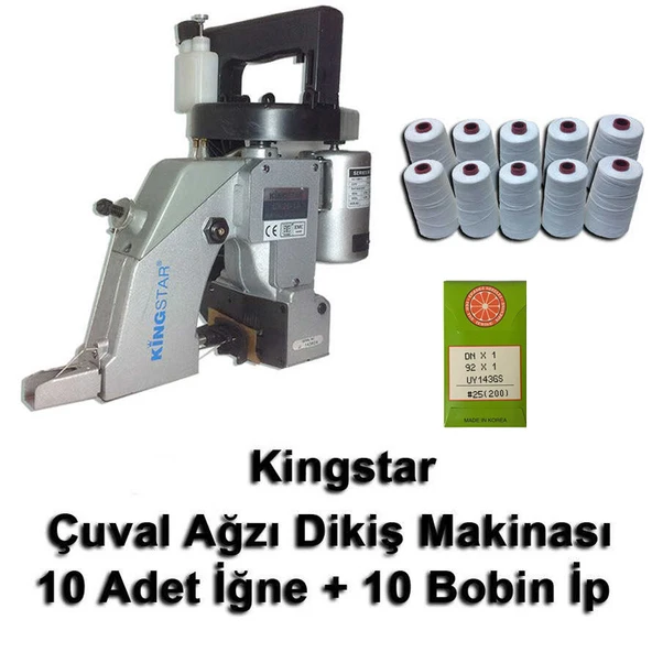 Kingstar GK26-1A Çuval Ağzı Dikİş Kapama Makinası ( 10 Adet İğne + 10 Bobin İp Hediyeli) ürün görseli 1