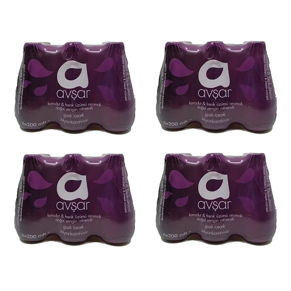 Karadut Frenk Üzümü Aromalı Maden Suyu 200 ml x 24 Adet ürün görseli 1