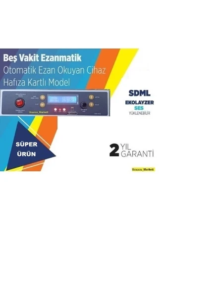Ezanmatik (5 Vakit Otomatik Ezan Okuyan Cihaz - Hafıza Kartlı ) ürün görseli 1