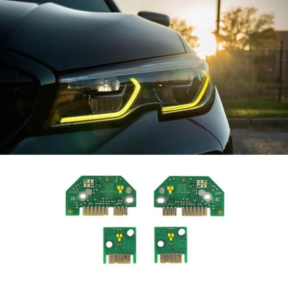 Bmw G20 Lci Angel Led Modülü Sarı 2019-2022 arası laser far uyumlu ürün görseli 1