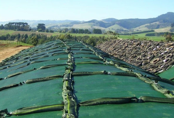 Silage Örtüsü Çiftrenk(Siyah-Yeşil) Uv'li ürün görseli 1